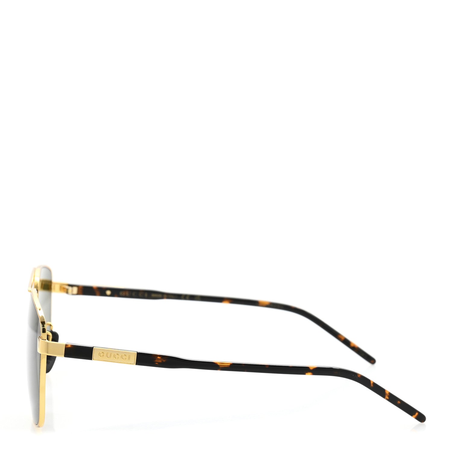 Gucci Metal Aviator Sunglasses GG1164S Gold 3 of 9