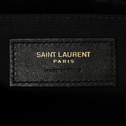 Saint Laurent Calfskin Matelasse Monogram Lou Camera Bag Dark Beige 6 of 14