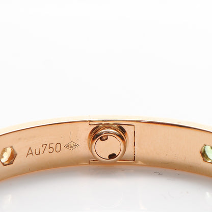 Cartier 18K Pink Gold Sapphire Garnet Amethyst LOVE Bracelet 16 7 of 10