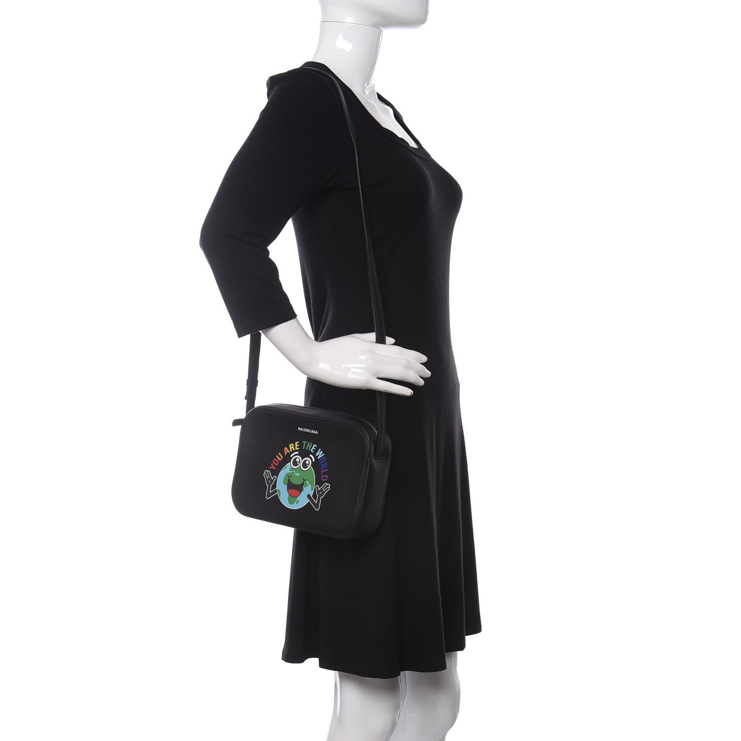 Balenciaga Calfskin Everyday You Are The World S Camera Bag Black 2 of 9