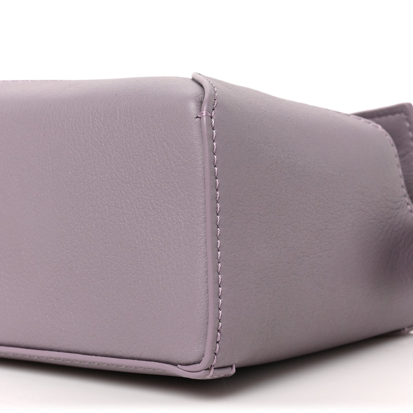 Calfskin Mini Puzzle Edge Bag Pale Aubergine Glaze