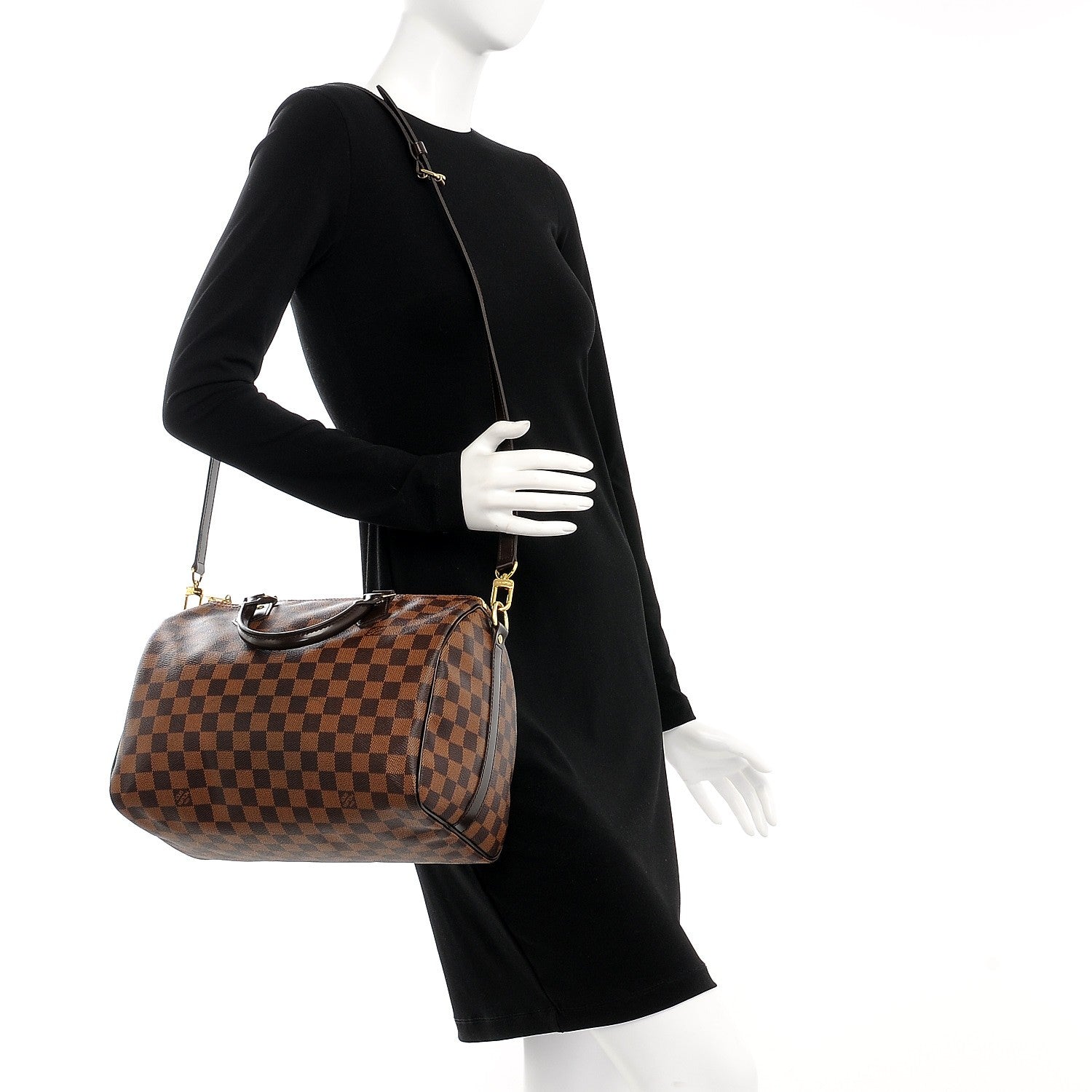 Louis Vuitton Damier Ebene Speedy Bandouliere 30 2 of 6
