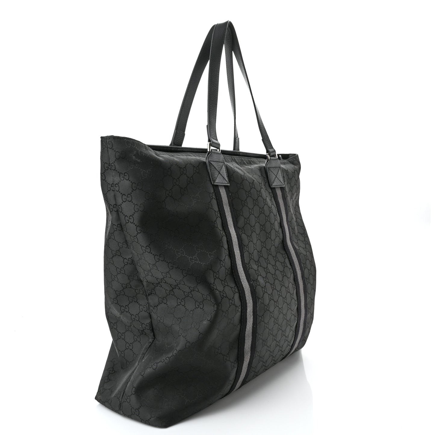 Nylon Monogram Tote Black