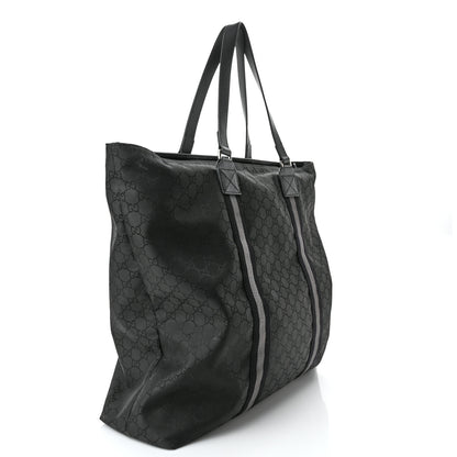 Gucci Nylon Monogram Tote Black 3 of 11