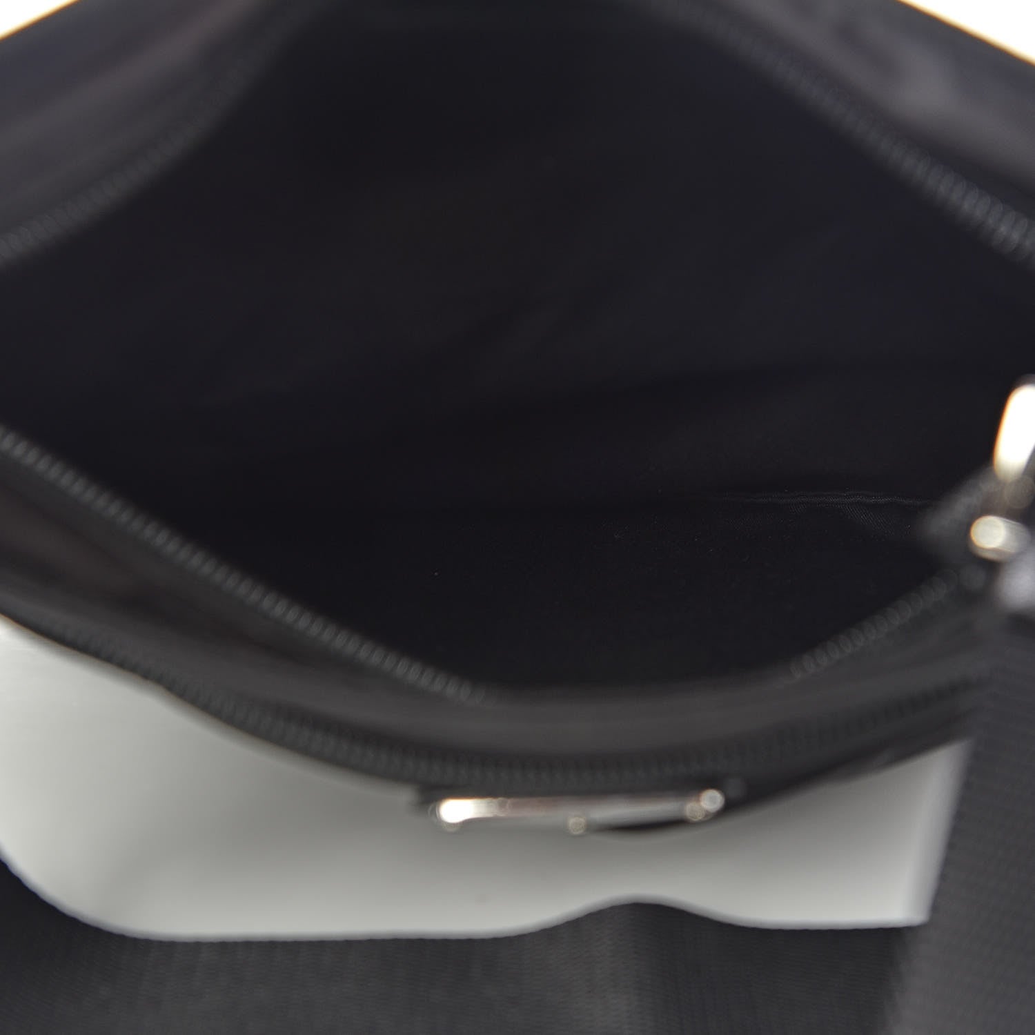 Prada Nylon Vela Flat Messenger Bag Black 5 of 9