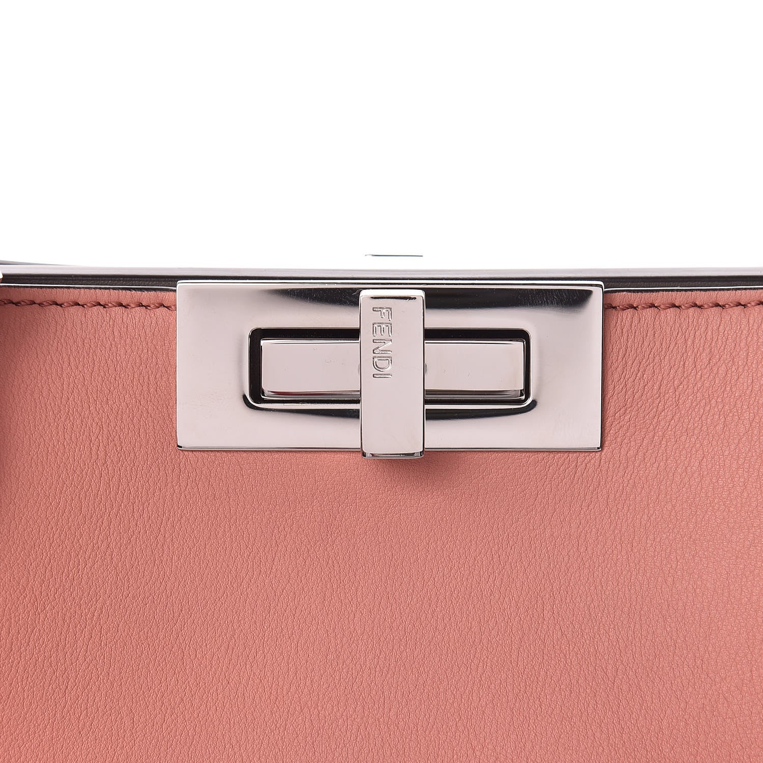 Fendi Vitello Tahiti Burro Large Peekaboo Iconic Essentially Satchel Macaron Foresta 11 of 11