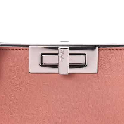 Fendi Vitello Tahiti Burro Large Peekaboo Iconic Essentially Satchel Macaron Foresta 11 of 11