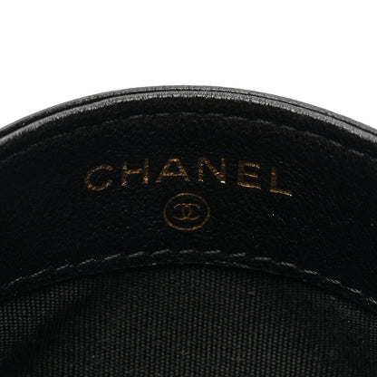 Chanel Patent Calfskin Quilted Card Holder Black 6 of 8