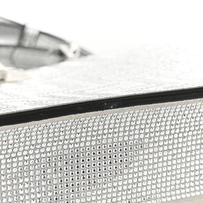 Fendi Crystal Vitello Laminato FF Petite Peekaboo I SEE U Satchel Crystal Argento 14 of 14