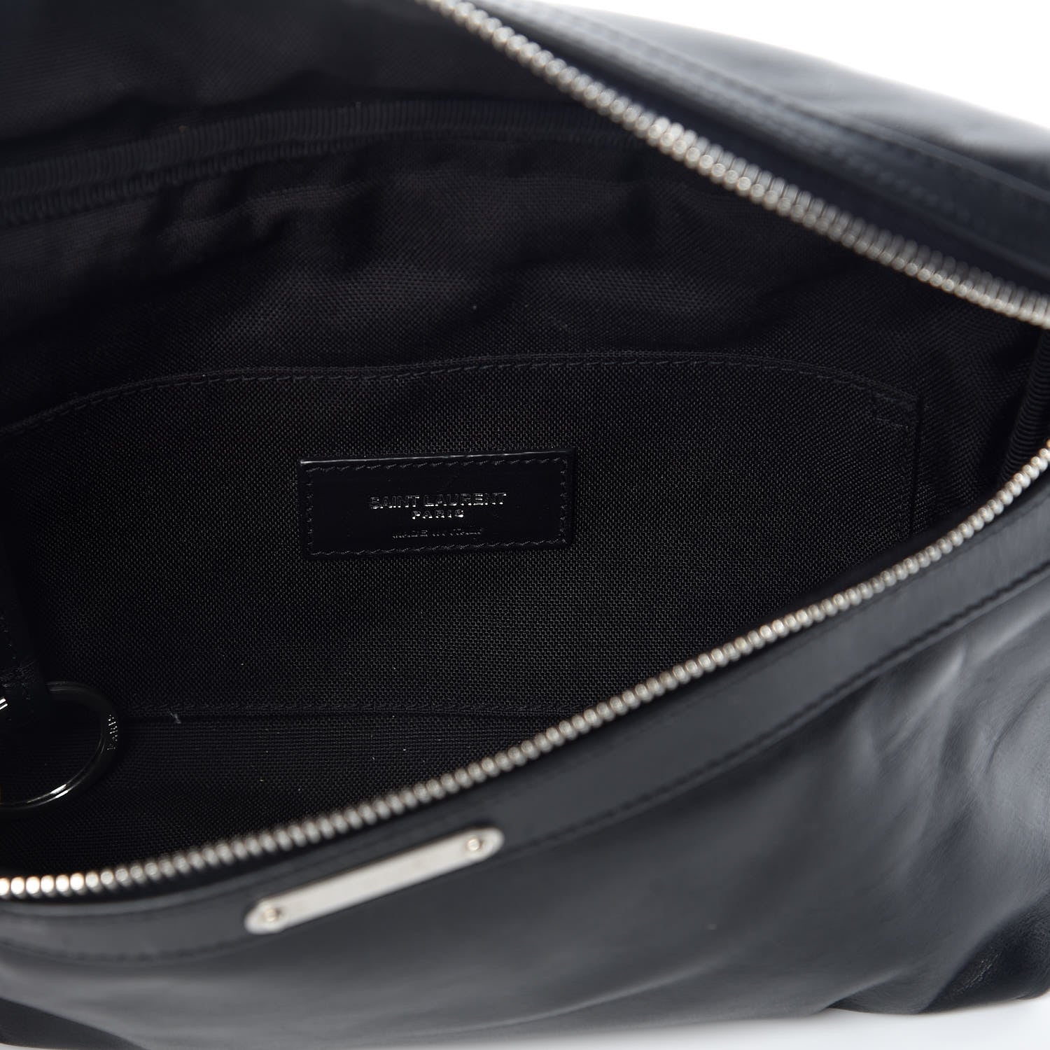 Saint Laurent Calfskin City Belt Bag Black 8 of 9