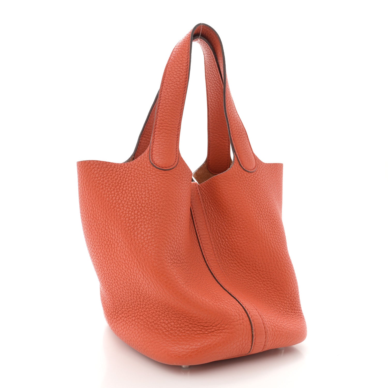 Hermes Taurillon Clemence Picotin Lock 18 PM Orange 3 of 13