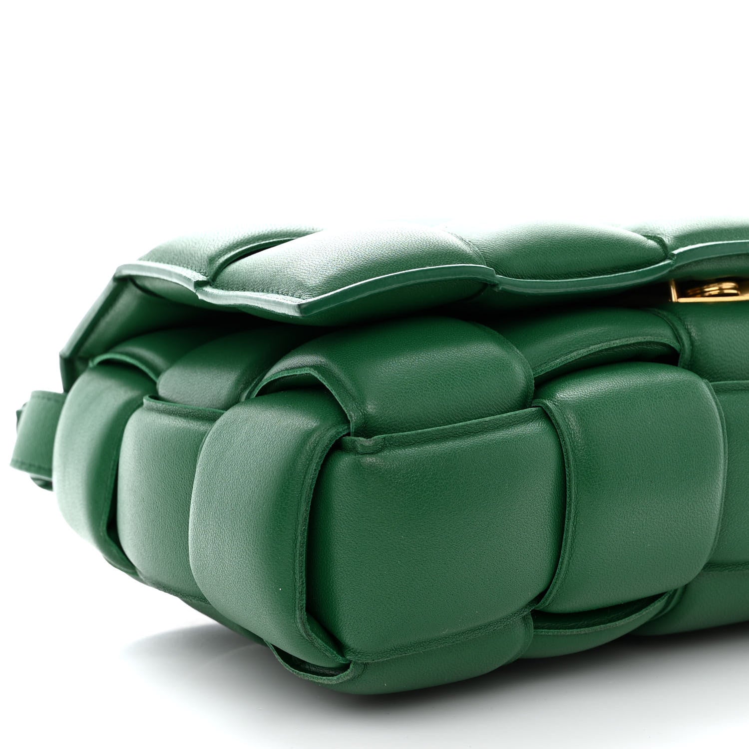 Bottega Veneta Nappa Maxi Intreccio Padded Cassette Crossbody Bag Racing Green 9 of 14