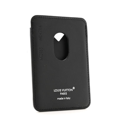 Louis Vuitton Monogram Macassar Porte-Cartes Magnet Noir 3 of 9