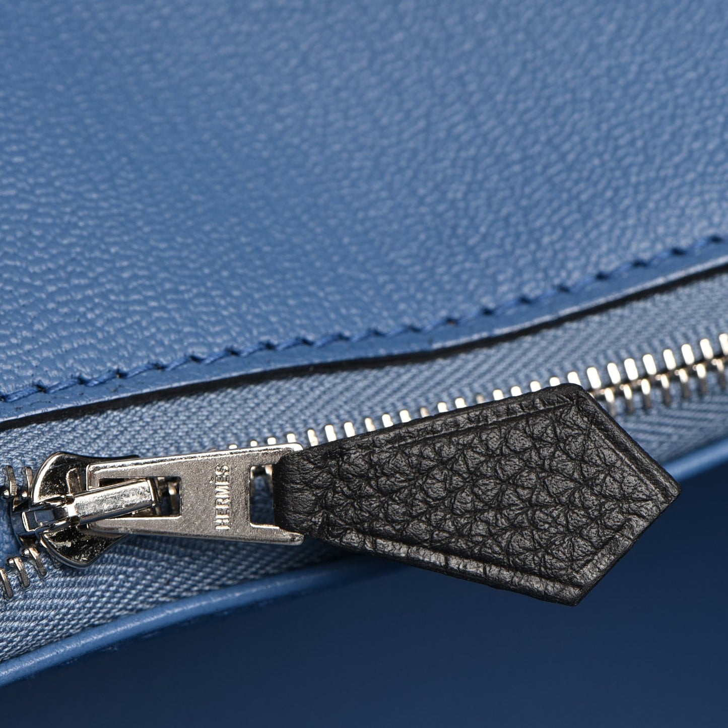 Togo Birkin 35 Black Bleu Agate