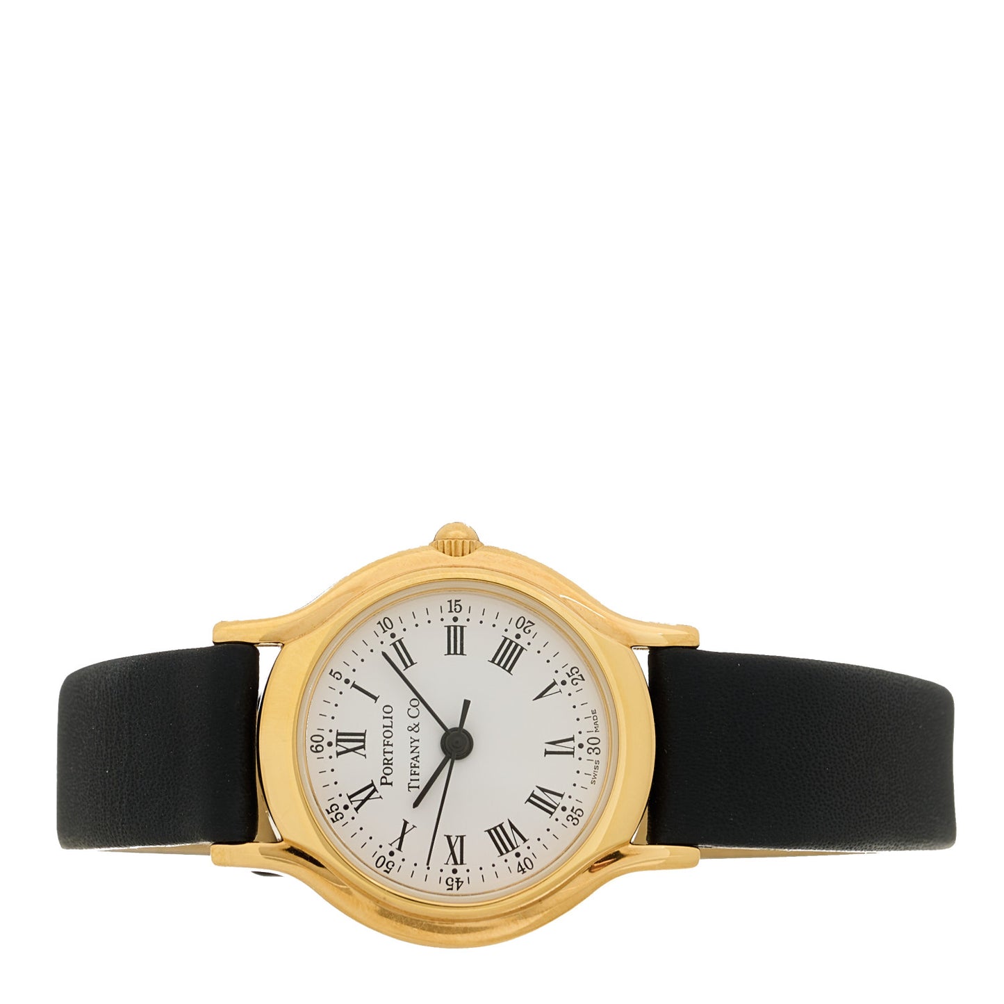 Stainless Steel Calfskin 24mm Portfolio Quartz Watch