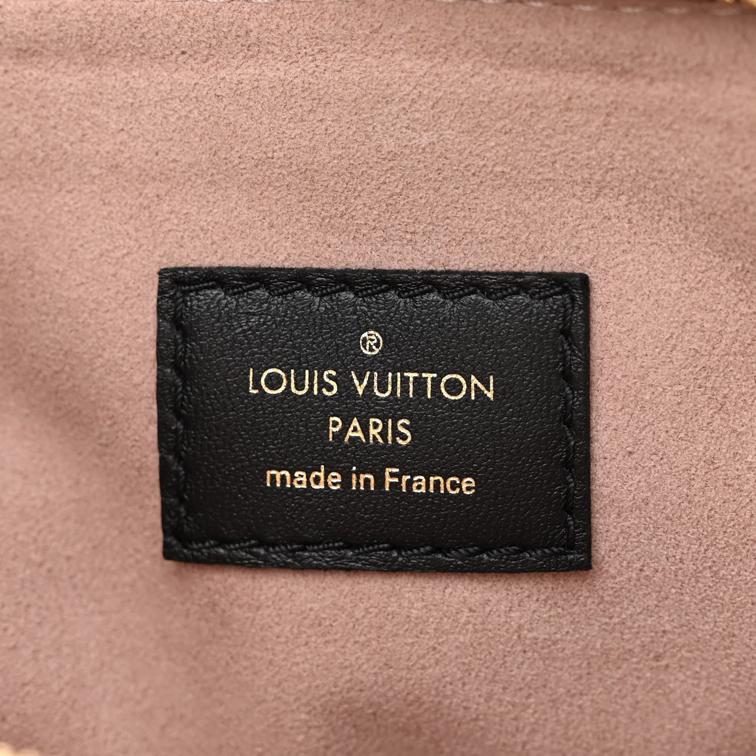 Louis Vuitton Lambskin Embossed Monogram Coussin PM Black 8 of 12