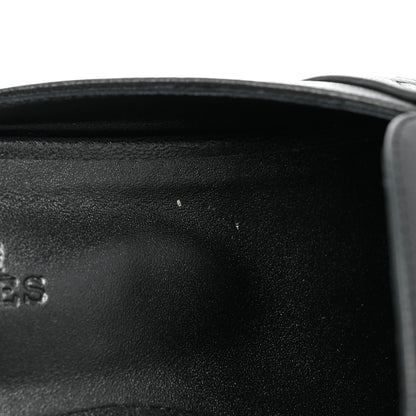 Hermes Goatskin Oz Mules 37.5 Black 9 of 10