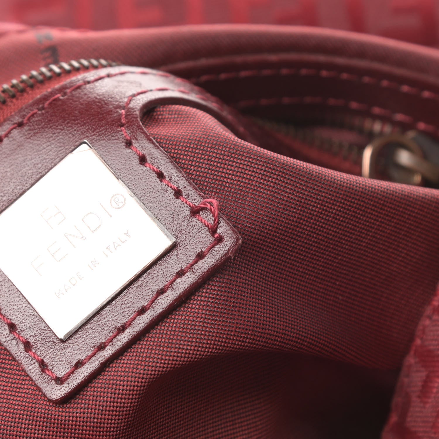 Fendi Zucchino Mama Baguette Red 11 of 11