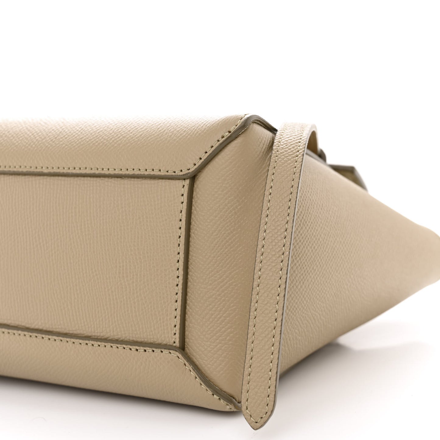 Grained Calfskin Nano Belt Bag Light Taupe