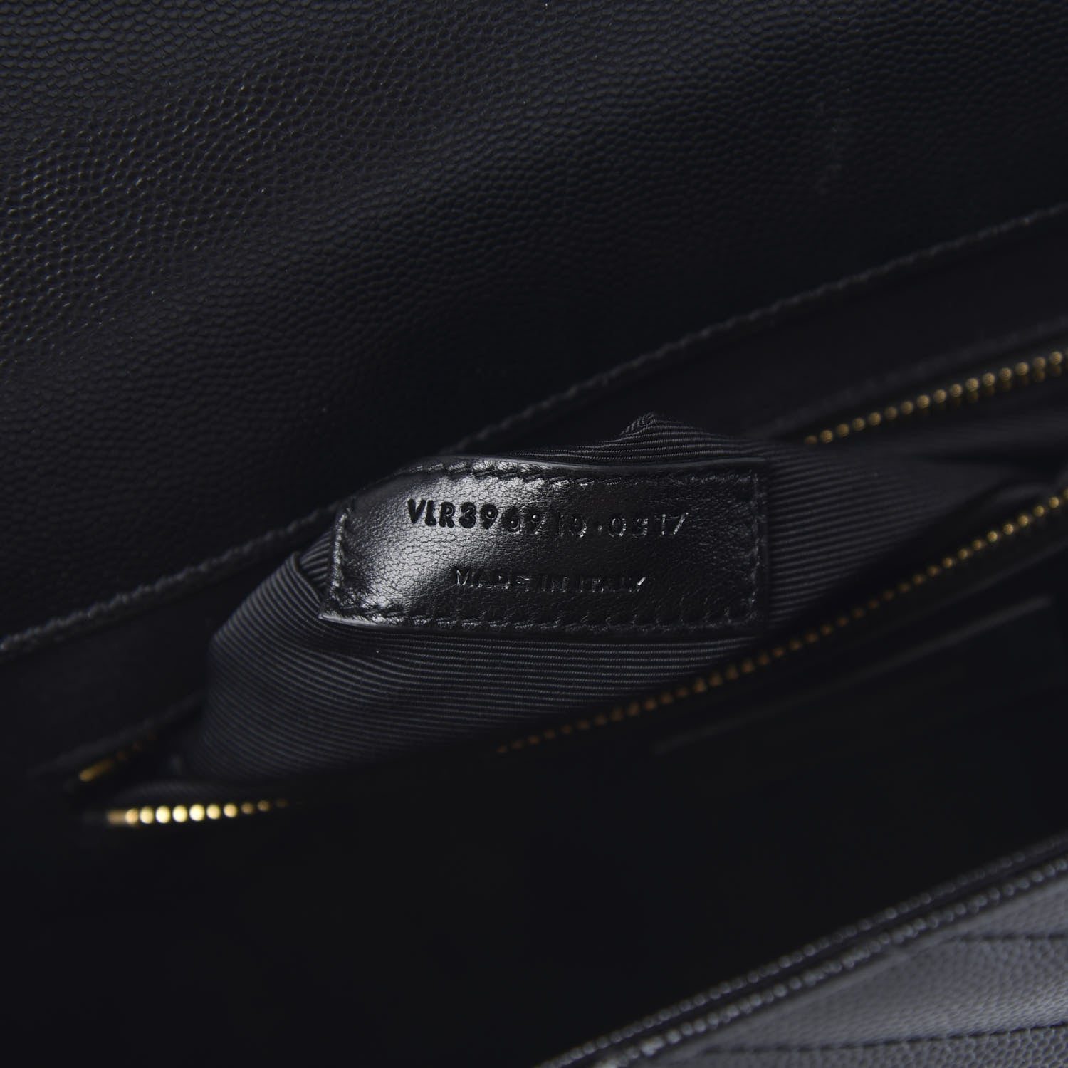 Saint Laurent Grain De Poudre Matelasse Chevron Large Monogram Satchel Black 7 of 10