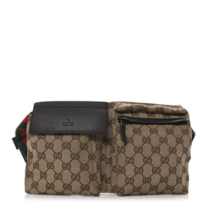 Gucci Monogram Web Belt Bag Dark Brown 1 of 10