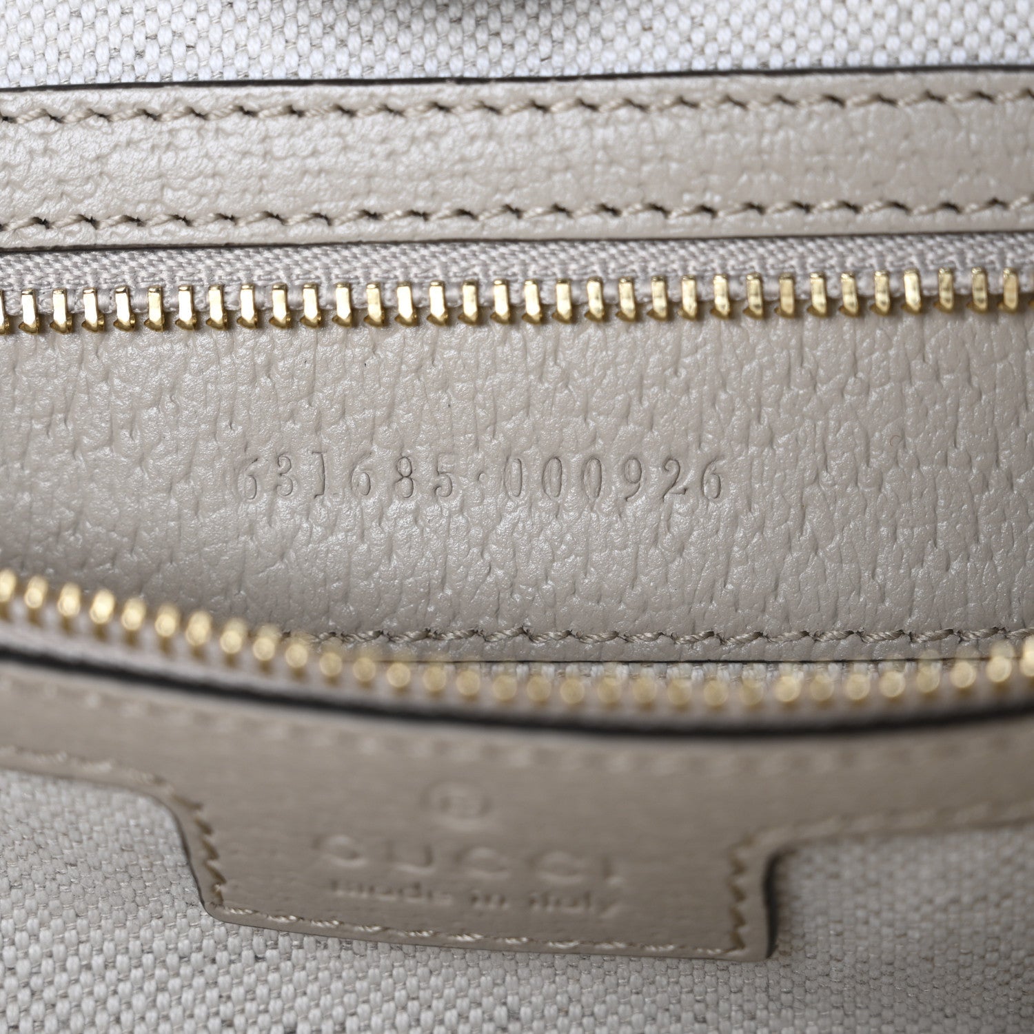 Gucci GG Supreme Monogram Textured Dollar Calfskin Web Large Ophidia Shopping Tote Beige Mystic White Oatmeal 7 of 12