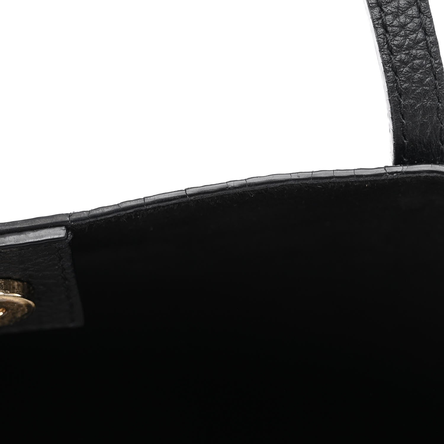Alexander McQueen Grained Calfskin Skull Open Shopper Tote Black 12 of 14