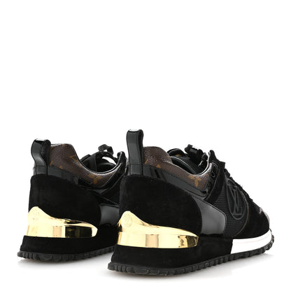 Louis Vuitton Suede Monogram Run Away Sneakers 36.5 Black 5 of 9