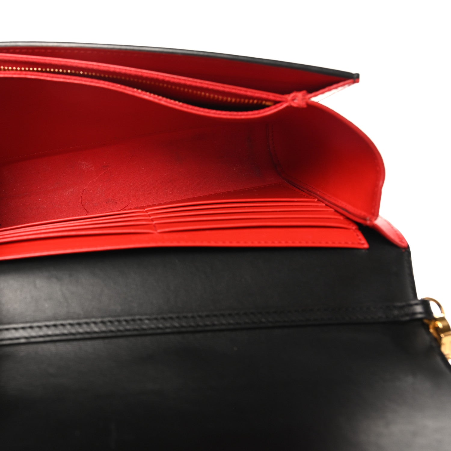 Christian Louboutin Calfskin Spikes Wallet On Chain Black 5 of 9