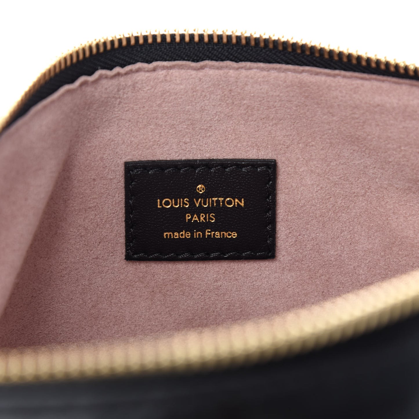Lambskin Embossed Monogram Coussin PM Black