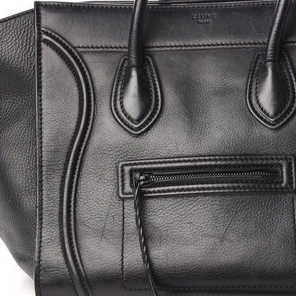 Celine Smooth Calfskin Medium Phantom Luggage Black 19 of 20