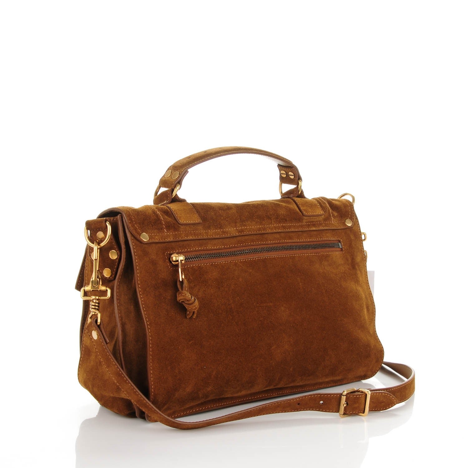 Proenza Schouler Suede Medium PS1 Satchel Tobacco 3 of 8