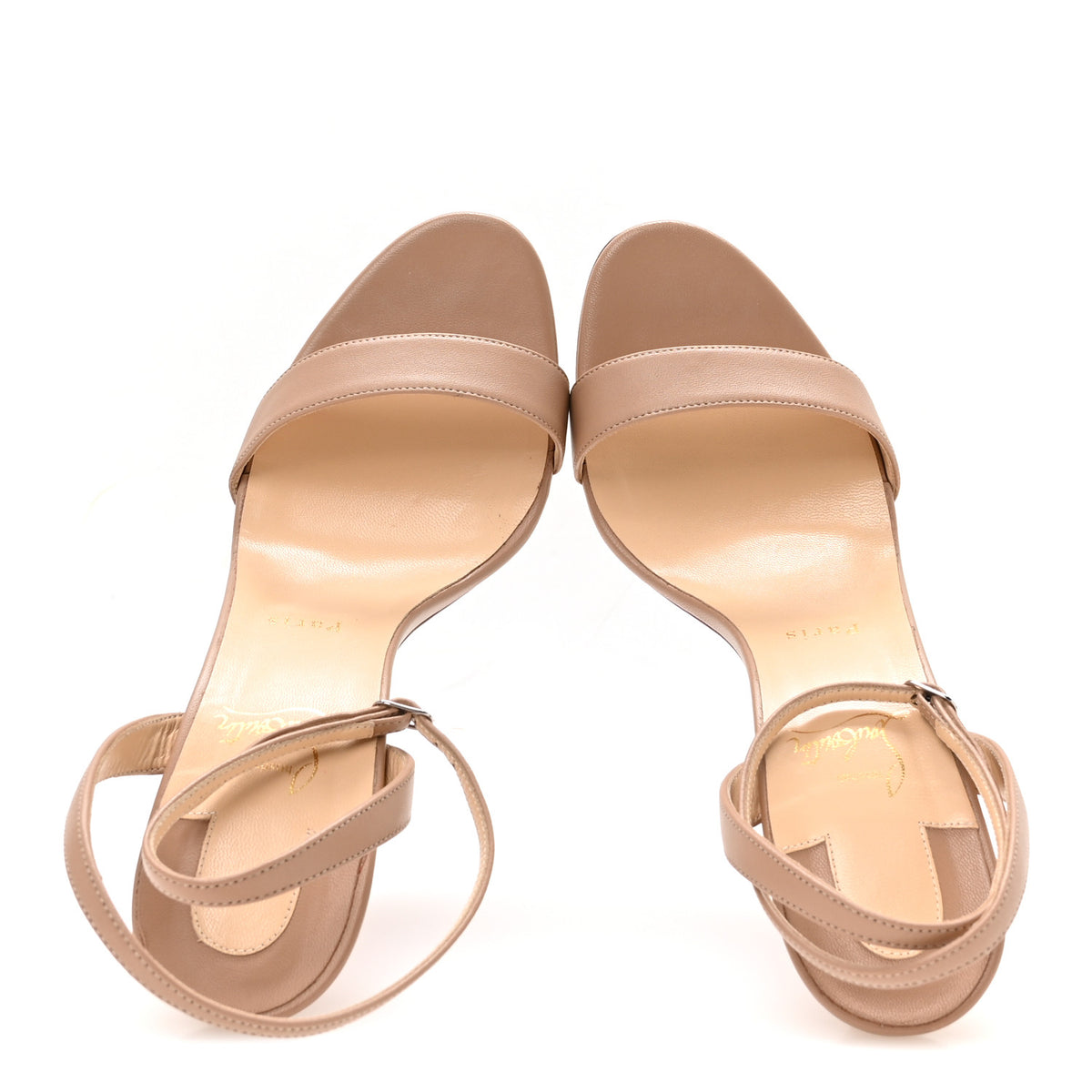 Christian Louboutin Nappa Loubigirl 100 Sandals 41 Nude 2 of 8