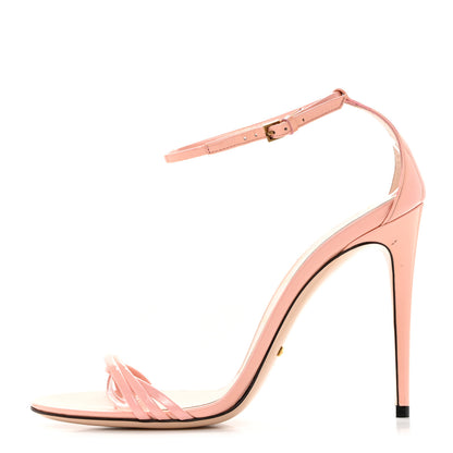 Gucci Patent Crystal Removable Bow Sandals 38.5 Sugar Pink 1 of 8