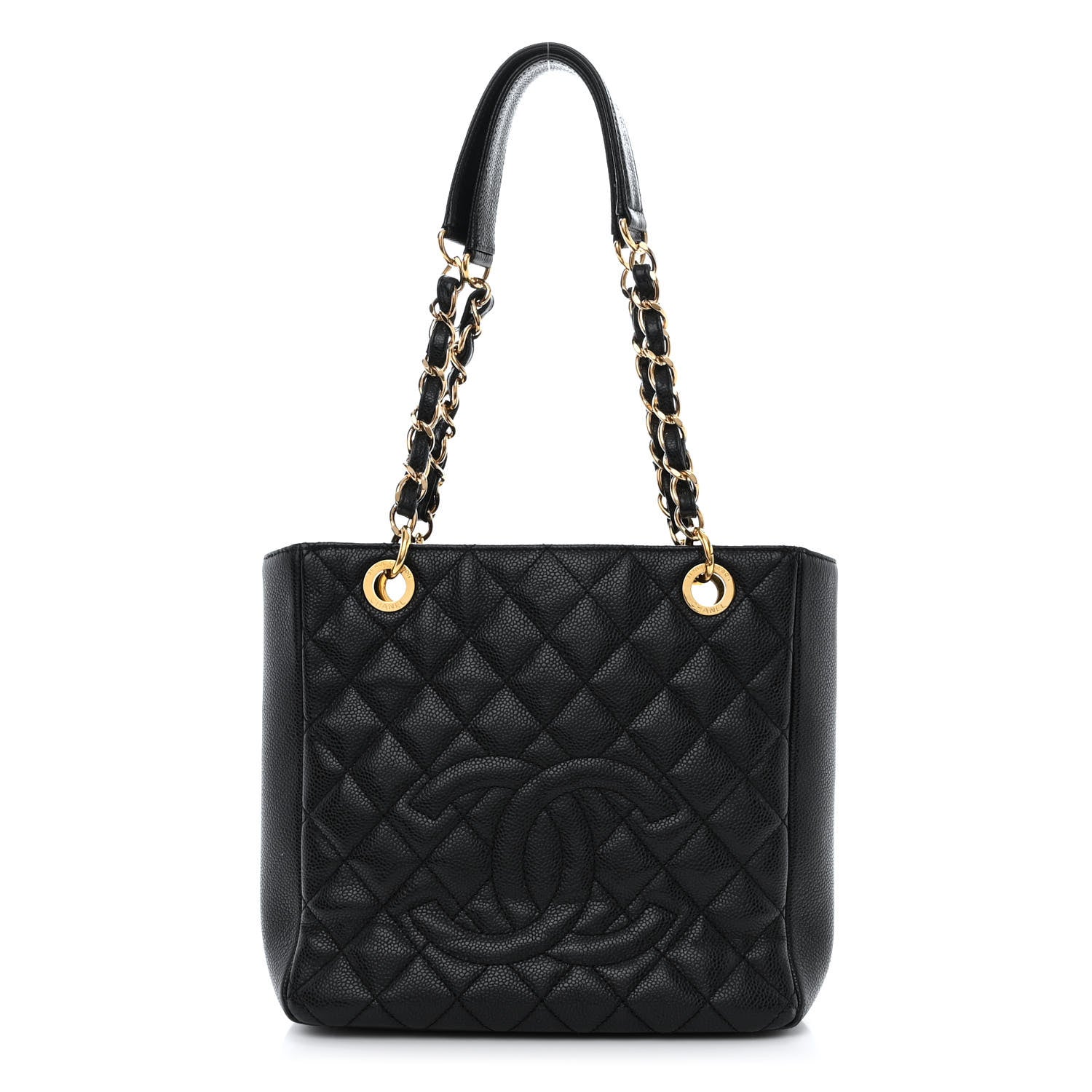 Chanel Caviar Quilted Petit Shopping Tote PST Black 1 of 16