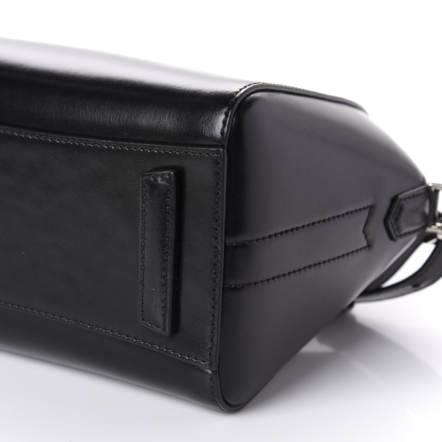 Shiny Lord Calfskin Mini Antigona Black