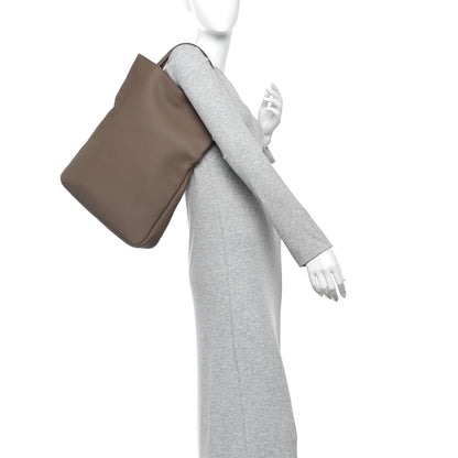 The Row Matte Grained Calfskin Everett Tote  Dove Grey 2 of 9