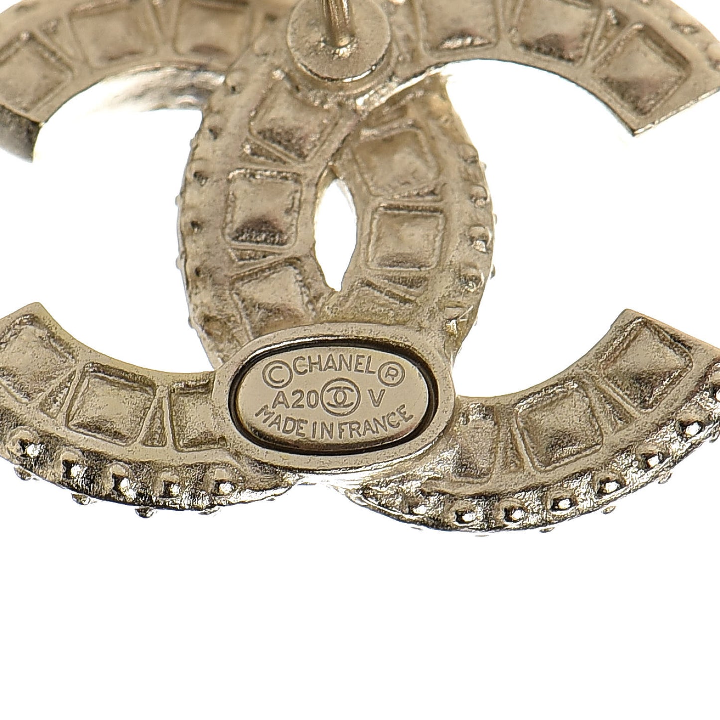 Crystal CC Earrings Gold