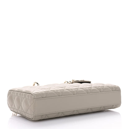 Christian Dior Lambskin Cannage Medium Lady D-Joy Sable 4 of 11