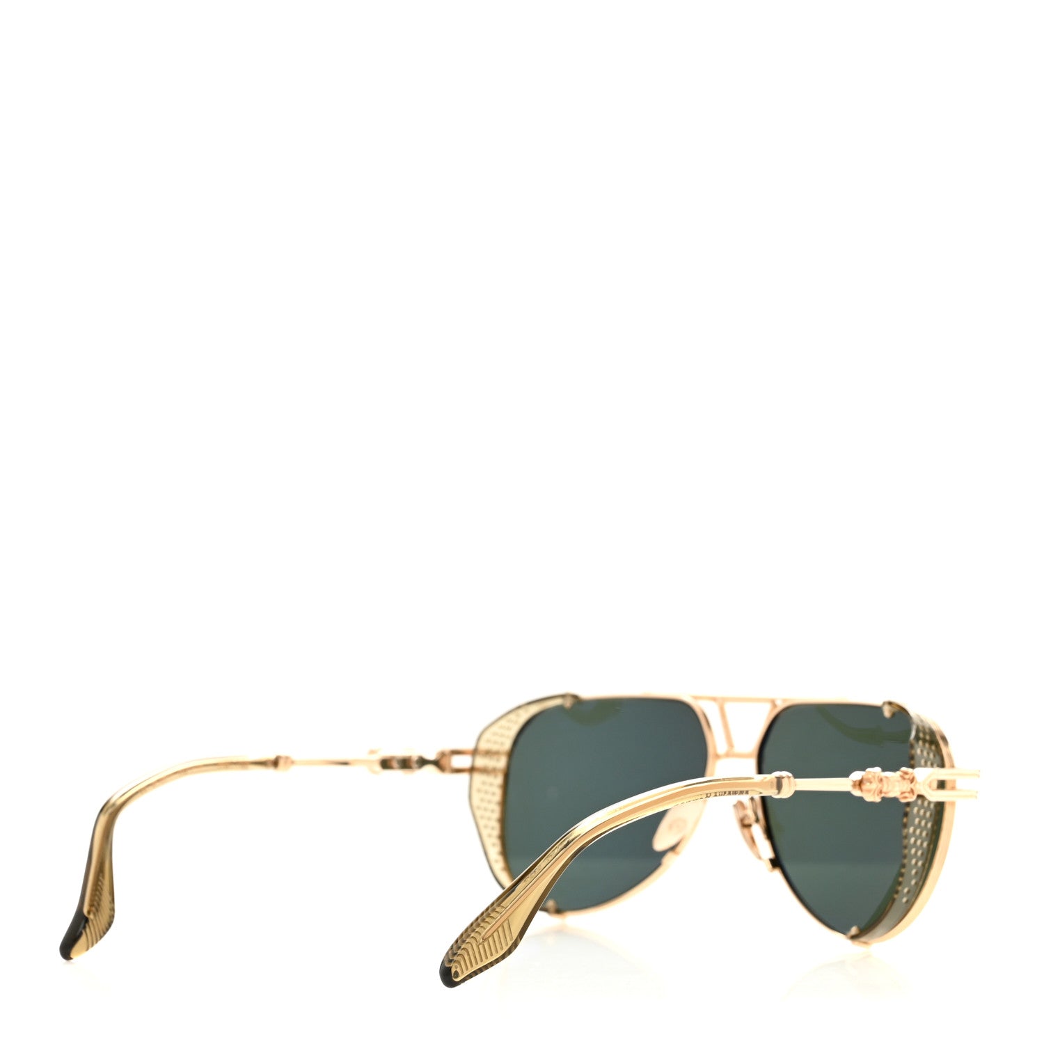 Chrome Hearts Metal Aviator Wet Tee Sunglasses Gold 4 of 7