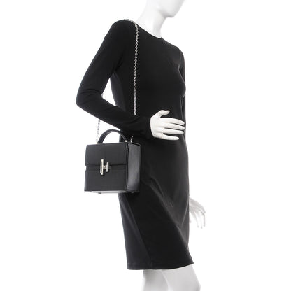 Hermes Chevre Mysore Cinhetic Boxy Top Handle Bag Black 2 of 10