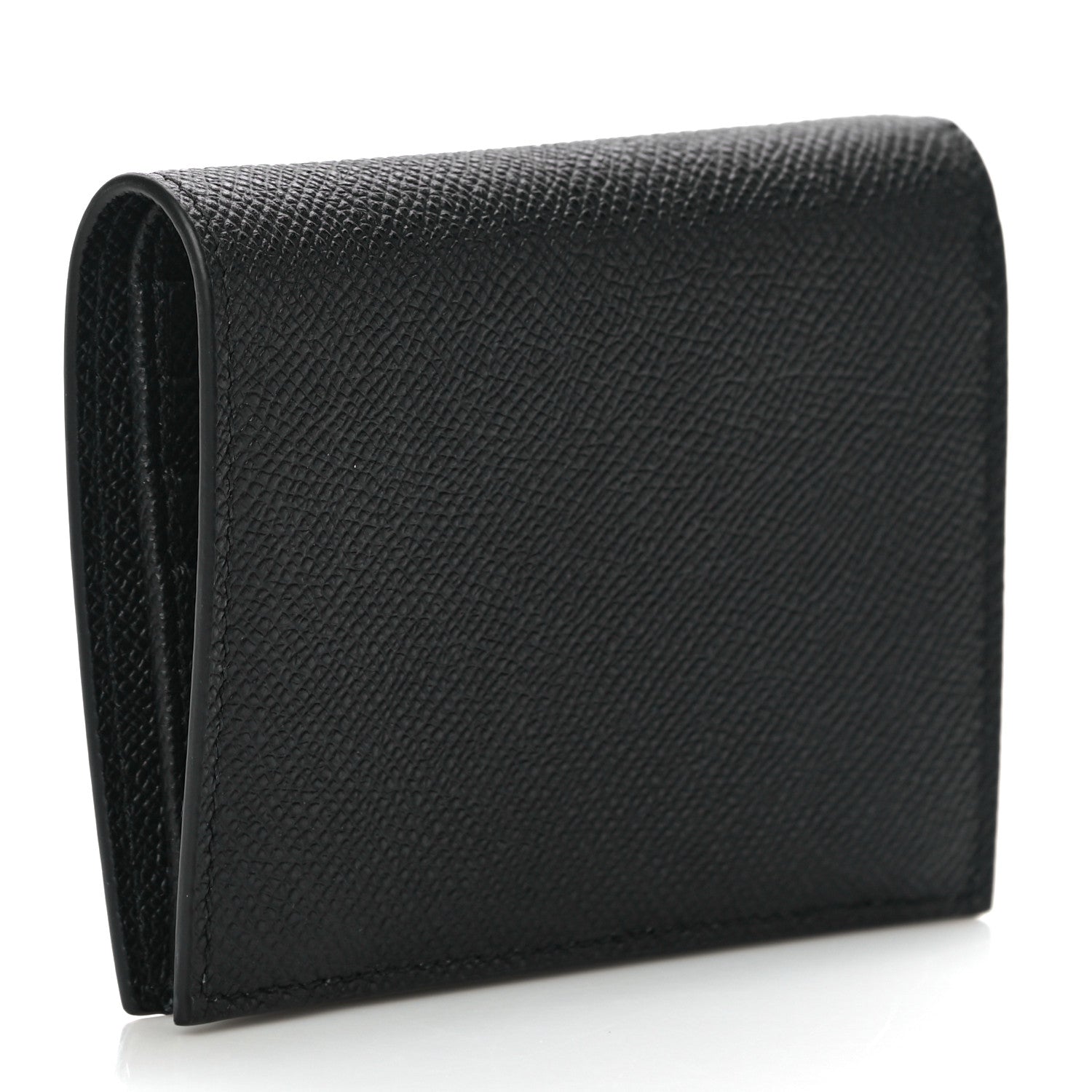 Salvatore Ferragamo Grained Calfskin Folding Wallet Black 3 of 10