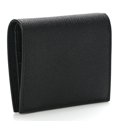 Salvatore Ferragamo Grained Calfskin Folding Wallet Black 3 of 10