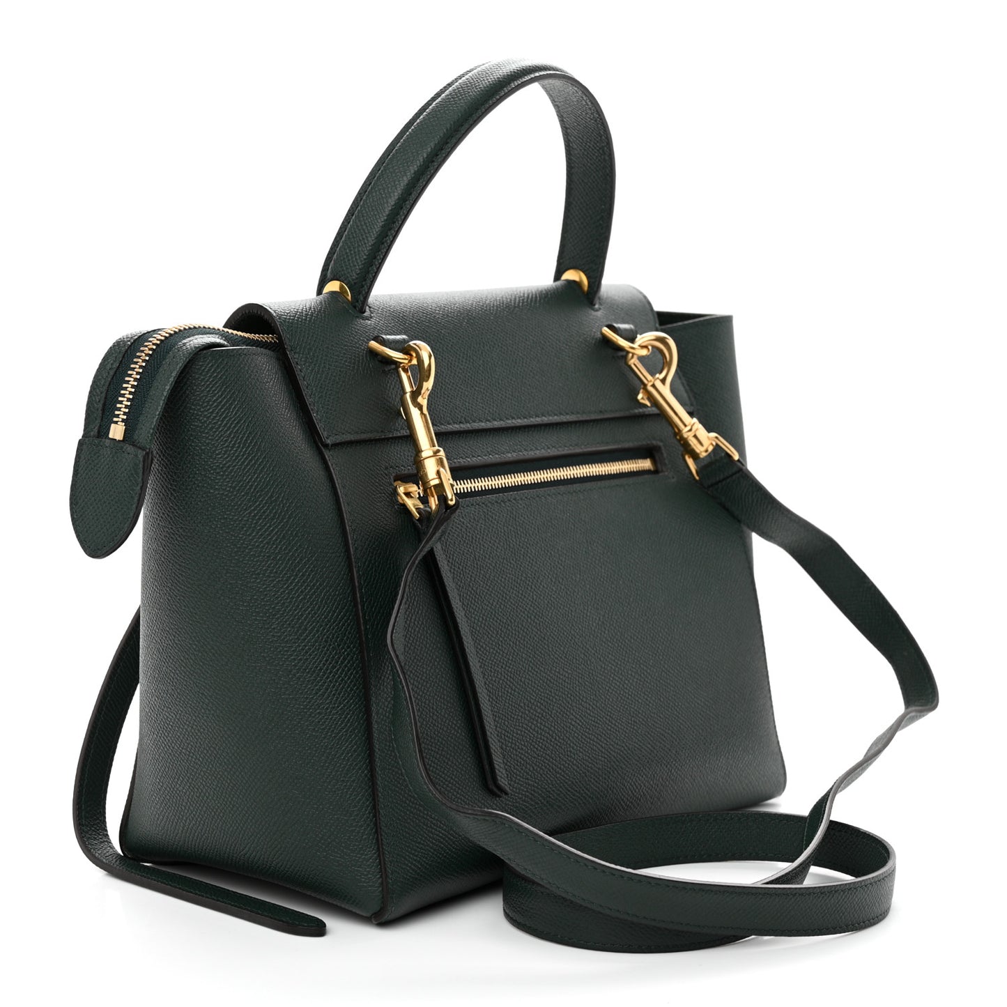 Grained Calfskin Micro Belt Bag Amazone