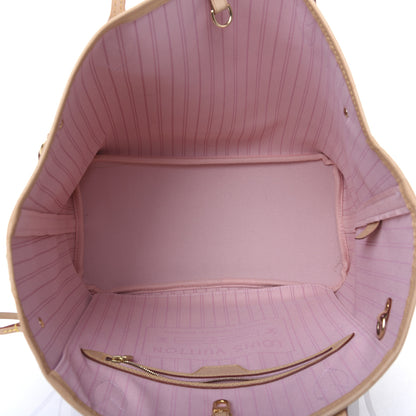 Louis Vuitton Damier Azur Neo Neverfull MM Rose Ballerine 5 of 15