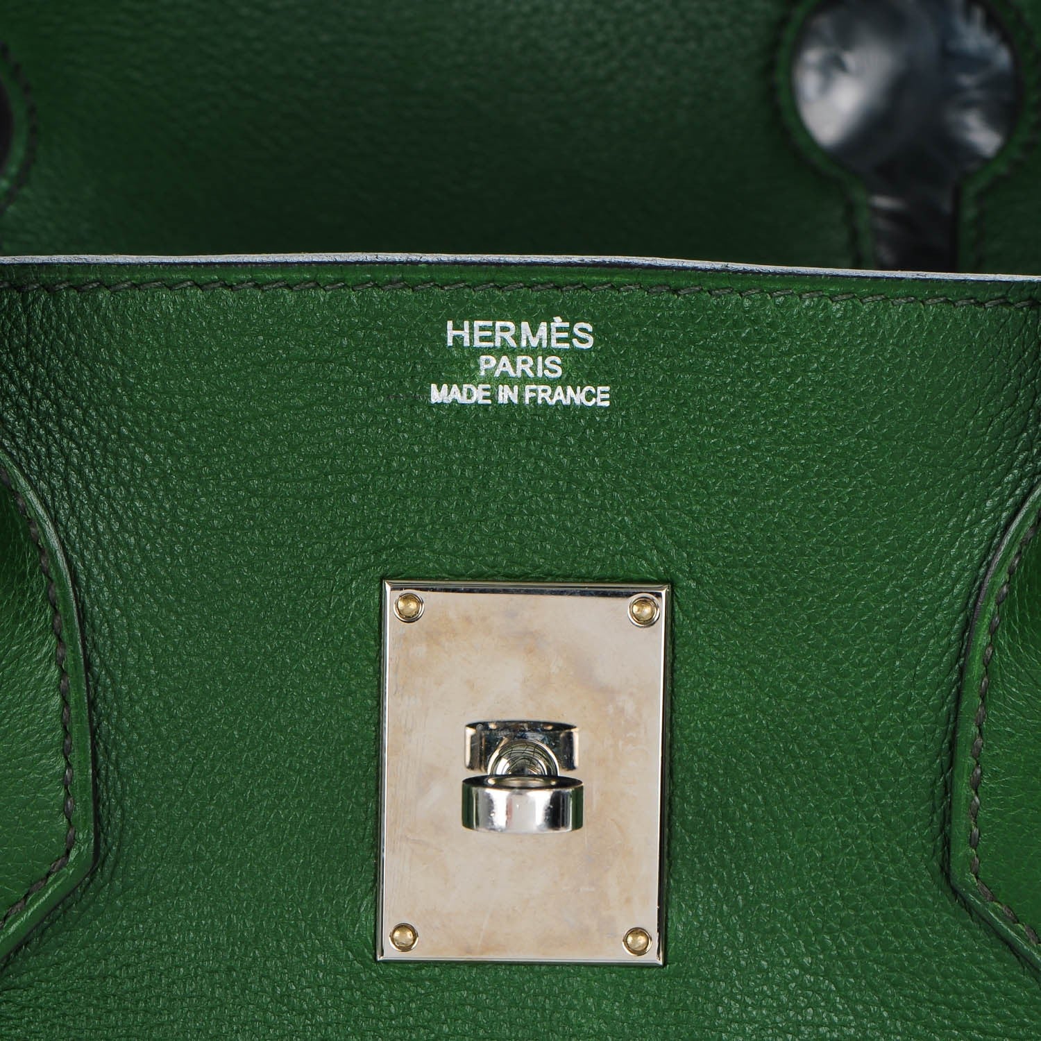 Hermes Evergrain JPG Shoulder Birkin II 42 Vert Laurier 14 of 27