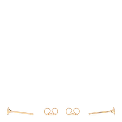 Tiffany 18K Yellow Gold Diamond .20ctw Elsa Peretti Diamonds By The Yard Earrings 3 of 5