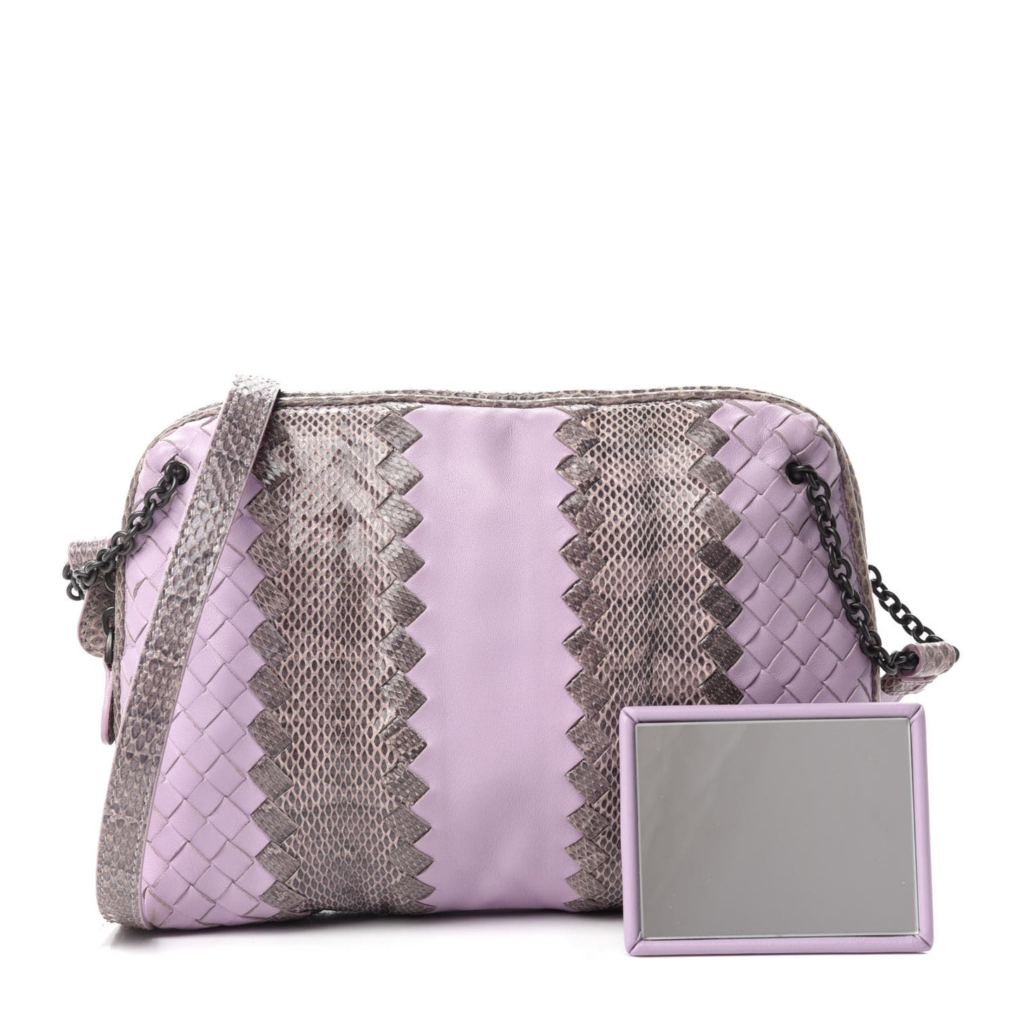 Nappa Intrecciato Ayers Crossbody Pillow Messenger Parme