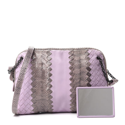 Bottega Veneta Nappa Intrecciato Ayers Crossbody Pillow Messenger Parme 3 of 12