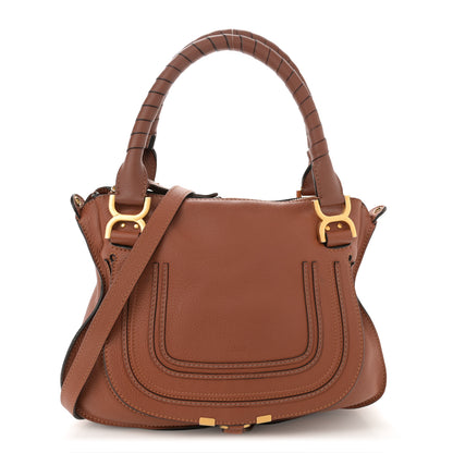 Chloe Calfskin Medium Marcie Satchel Tan 1 of 14